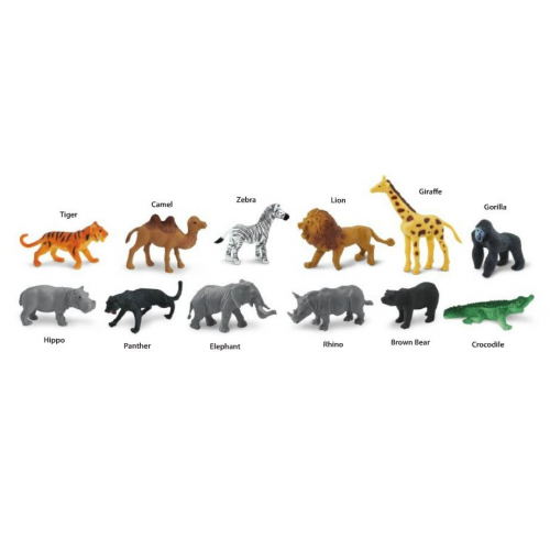 SAFARI Ltd figurky Divoká zvířata Safari v tubě
