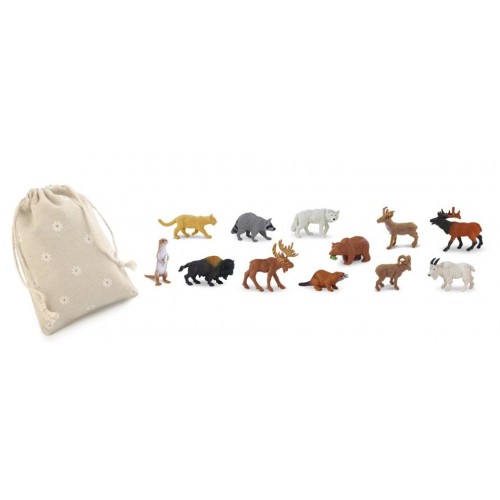 Animals of North America - Safari Ltd (zapakowana w torbę lnianą)