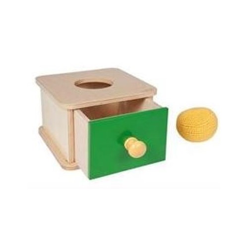 Box for inserting a knitted ball
