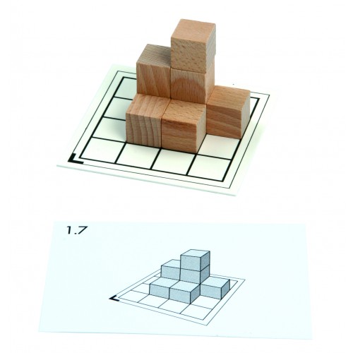 Pracovní karty k dřevěným kostkám - set 3