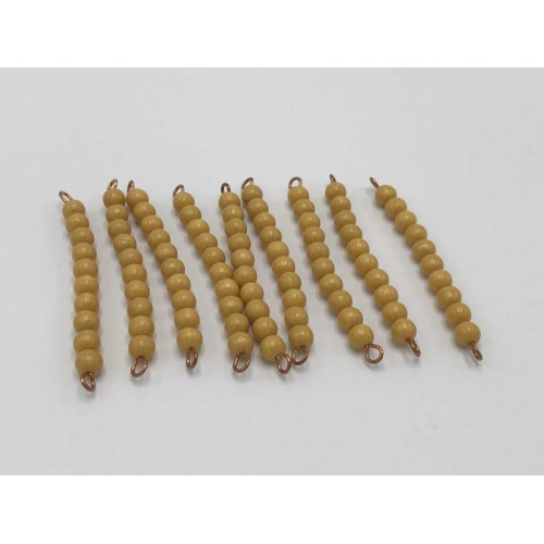 9 Golden Decimal Sticks - kolor perłowy
