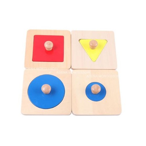Set of 4 separate shapes like a puzzle
