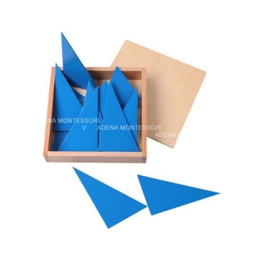 Blaue Dreiecke in einer Box