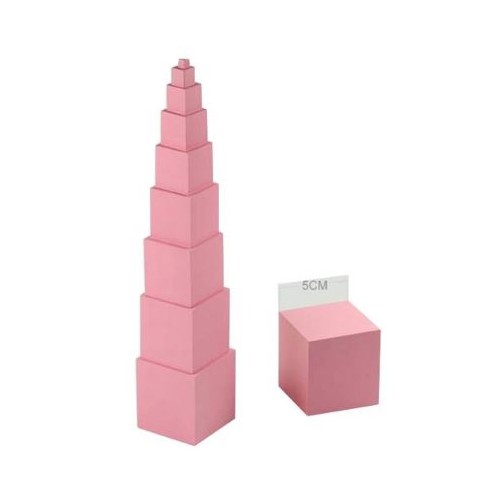 Mini Růžová věž - bukové dřevo