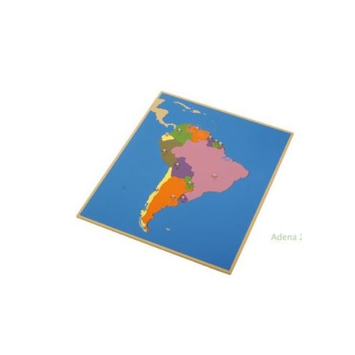 Südamerika-Puzzle-Karte