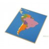 Puzzle mapa Jižní Amerika