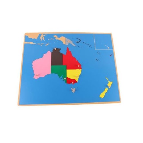Ausztrália puzzle térképe