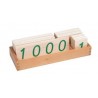 Velké dřevěné karty s čísly (1-1000)
