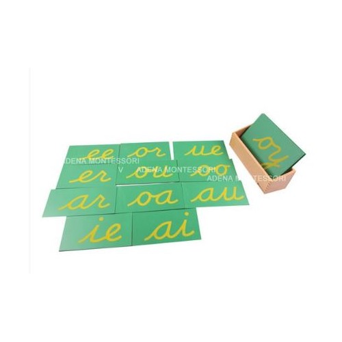 Tactile Letters - English diphthongs, writing