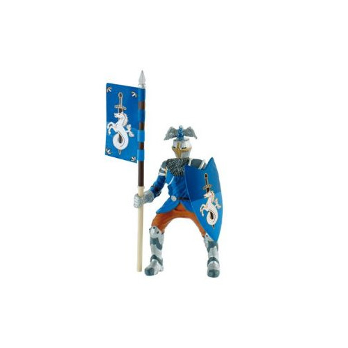 Knight with blue flag