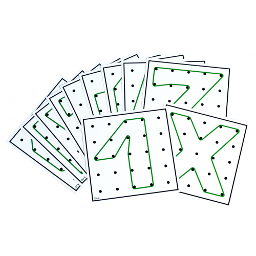 Betzold - Pracovní karty ke geometrické desce 5x5 kolíků (set 1)