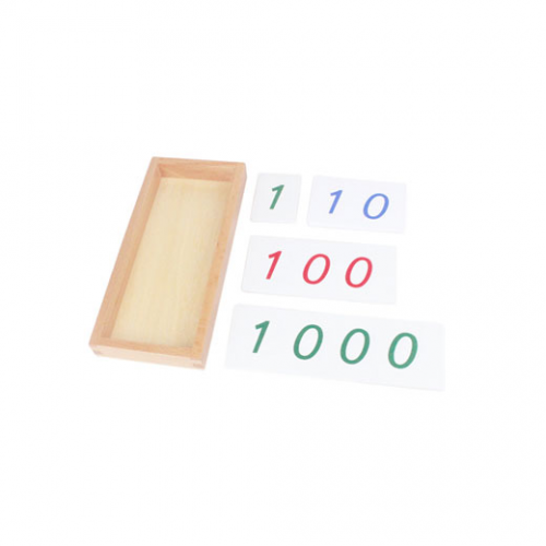 Kleine PVC-Karten mit Zahlen (1-9000)