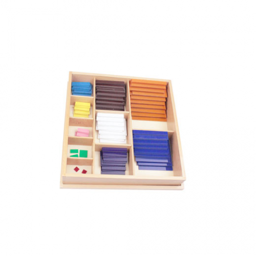 Adena Montessori - Dekanomický čtverec - materiál s krabičkou