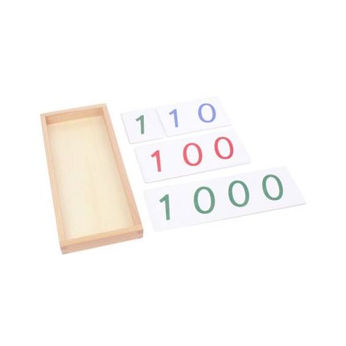 Velké PVC karty s čísly (1-9000)