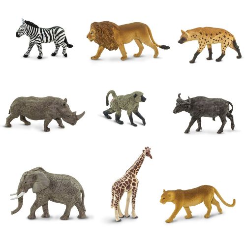 SAFARI Ltd figurky Zvířata Afrika v tubě