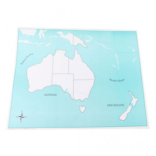 Ausztrália térképének ellenőrzése - vak