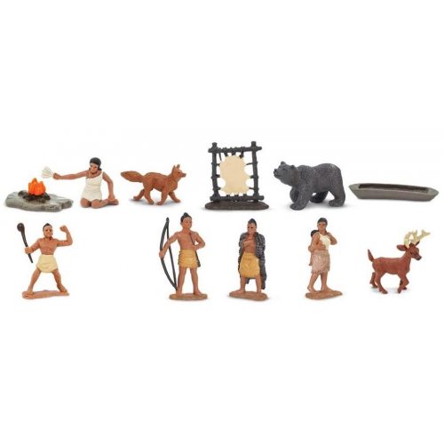 SAFARI Ltd figurky Indiáni v tubě