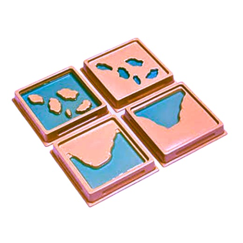 Land and Water Form Trays: Set 2