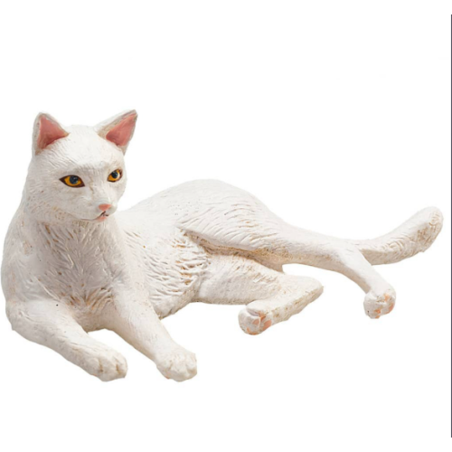 MOJO FUN figurka Kočka bílá ležící