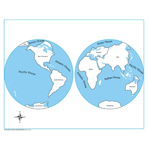 A kontinensek térképe