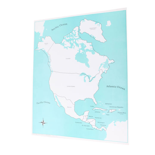 Nordamerika-Kontrollkarte