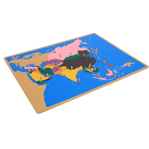 Puzzle map of Asia