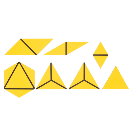 NIENHUIS Konstrukční trojúhelníky - žluté 17 kusů